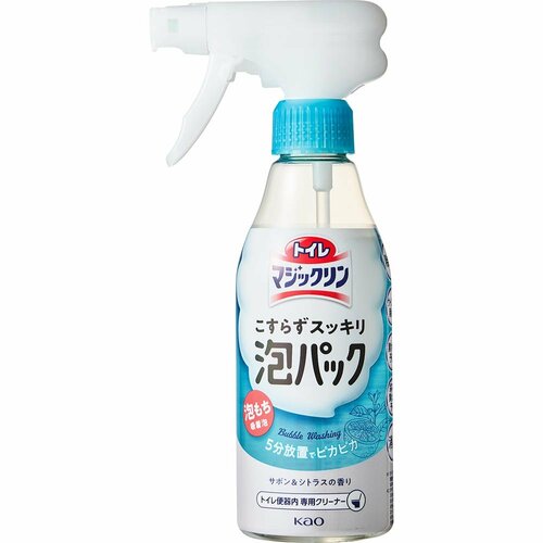 トイレ洗剤おすすめ 花王 トイレマジックリン こすらずスッキリ泡パック サボン&シトラスの香り イメージ