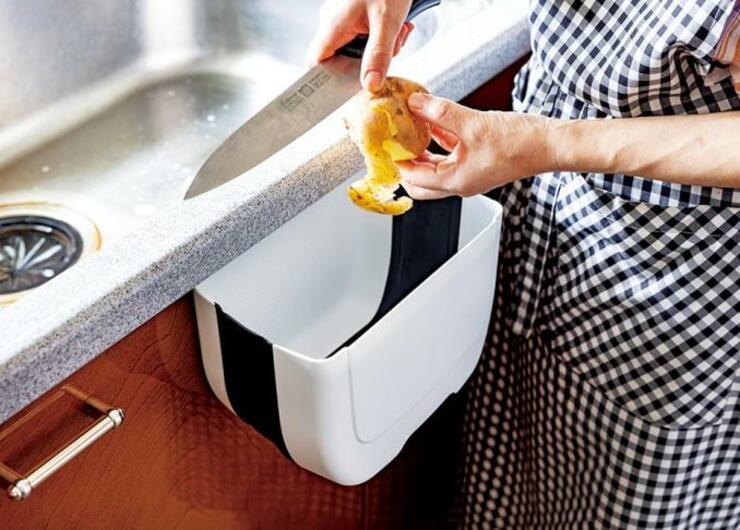 【100均】ダイソーで発見！330円キッチン用ゴミ箱が機能的│『LDK』が紹介