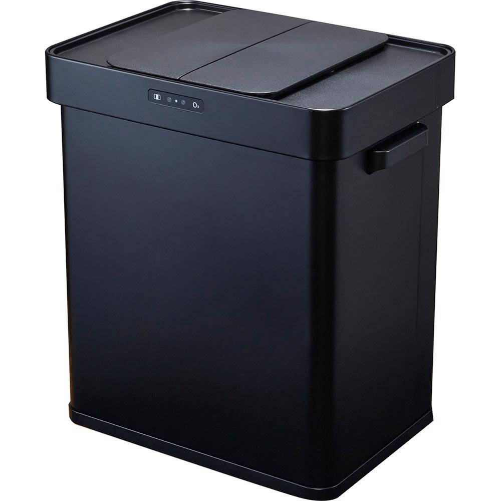 新品箱不良 山善 ゴミ箱センサー式スライド開閉 42L HST-45(BK) 驚きの破格