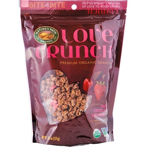 グラノーラおすすめ ネイチャーズ パース ラブクランチ オーガニック グラノーラ ダークチョコレート&ラズベリー イメージ1