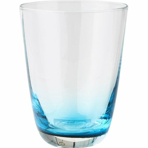 ニトリ:手作りガラス:タンブラーターコイズブルー:グラス