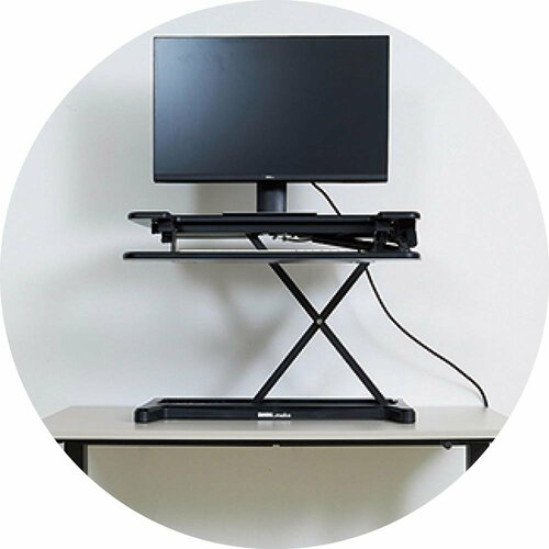 電動昇降デスクおすすめ DMM.com DMM.make 卓上昇降デスク デュアルタイプ細かく高さも調整可能 イメージ2