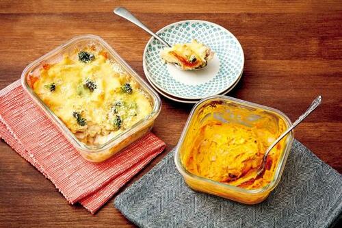 食卓に出しても違和感なし! 「耐熱ガラス 保存容器 正方形 780ml」 イメージ3