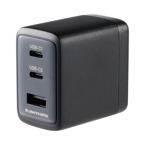 USB急速充電器おすすめ 多摩電子工業 PD45W コンセントチャージャーC2＋A CtoCケーブル付き イメージ