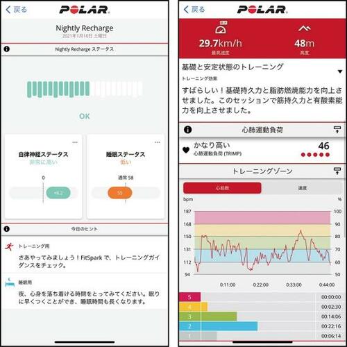 ポイント:連携アプリ「Polar Flow」 が優秀 イメージ