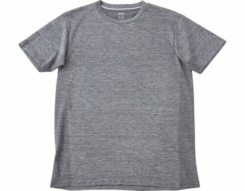 ユニクロ:ドライEX VネックT（半袖） ＋E:Tシャツ