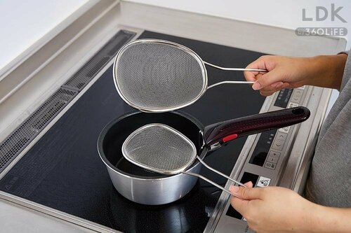 サッと茹でにも時間差茹でにも! すくいザルが大活躍 すくいザルおすすめ イメージ