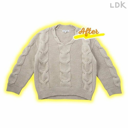 毛玉ニットのAfter ニットの毛玉を取るコツおすすめ イメージ