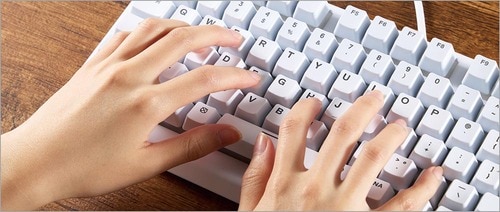 【打鍵感】滑らかなキー入力 ゲーミングキーボードおすすめ イメージ