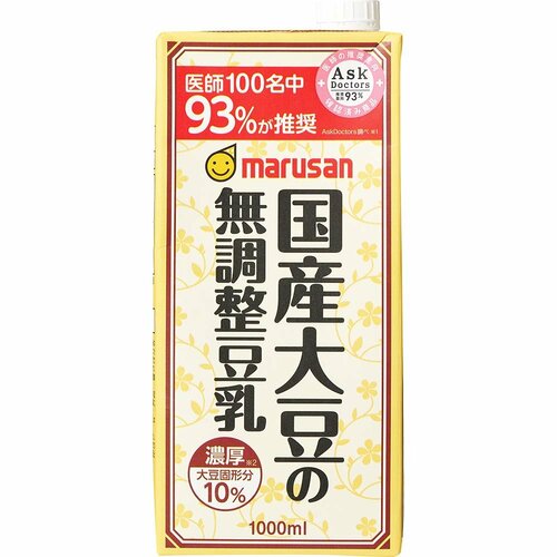 豆乳おすすめ マルサンアイ 濃厚10％国産大豆の無調整豆乳 イメージ