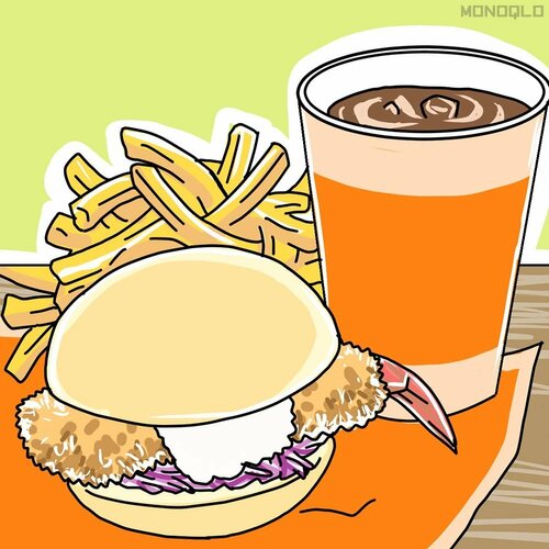 食事代が高い:シュリンプバーガーは安くて旨くて満腹! ディズニーシーおすすめ イメージ