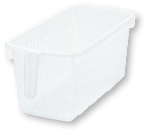 底の幅が狭いのが収納力に影響セリアのアレンジロングクリア イメージ