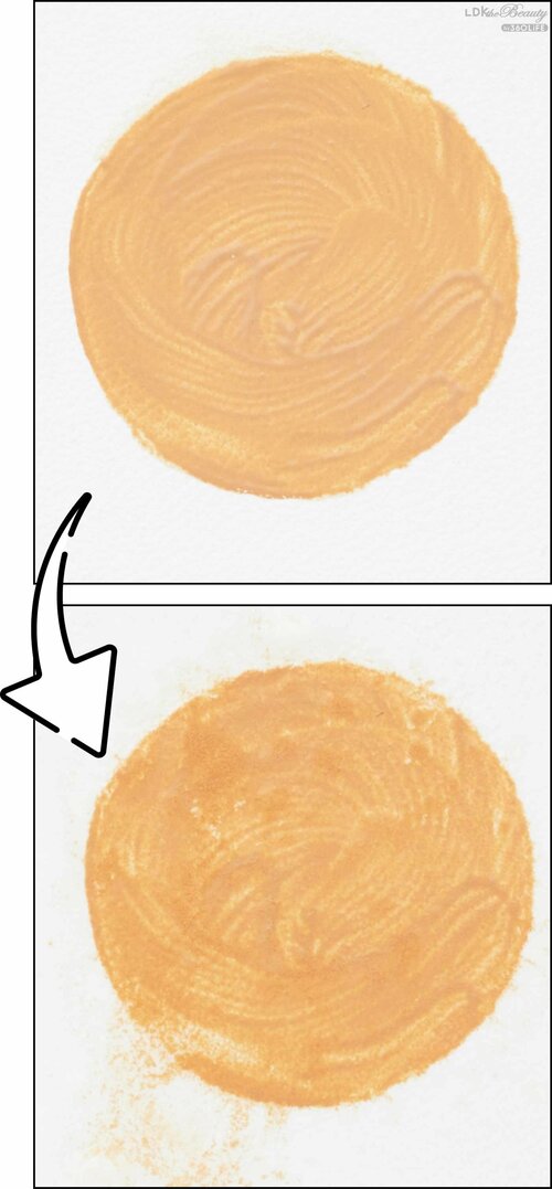 部分的にムラ発生したがここまでは許容範囲 ツヤ肌ファンデーションおすすめ イメージ