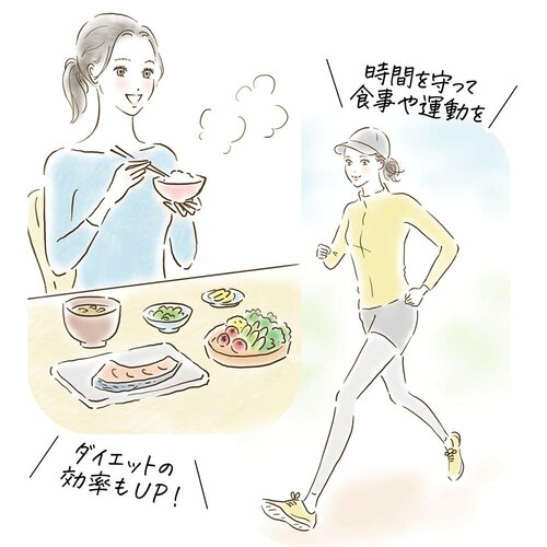 食事は就寝4時間前までが理想的 レディースパジャマおすすめ イメージ