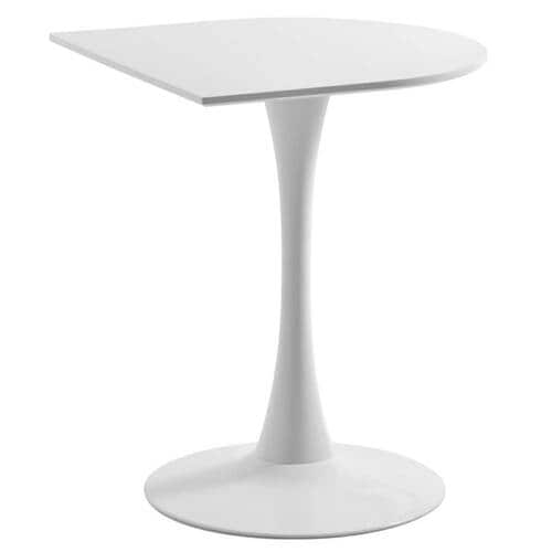 寝室をおしゃれに大改造おすすめ ROUGHRAL ハーフラウンドテーブル イメージ1