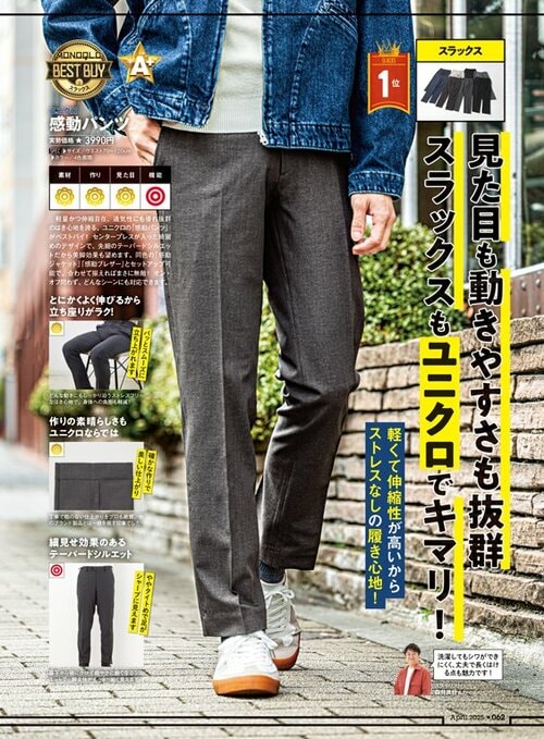 メンズ用スラックスとは? メンズスラックスおすすめ イメージ2