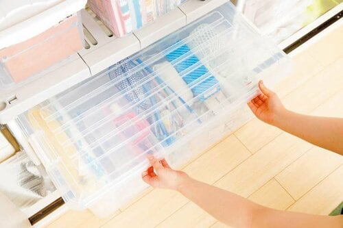 横置きできる衣装ケースで大量収納を可能にします！ イメージ3