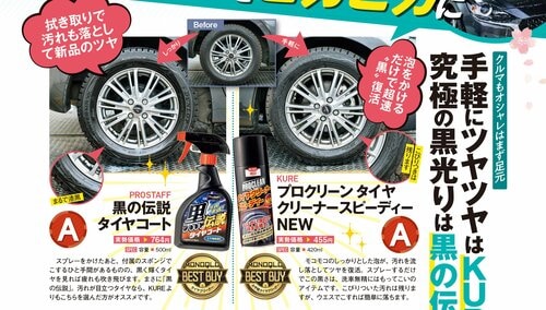 タイヤクリーナーで車の足元をピカピカに! タイヤクリーナーおすすめ イメージ