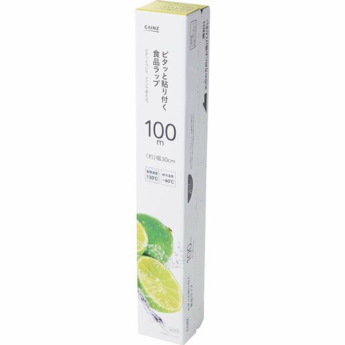 カインズのキッチン・掃除便利グッズおすすめ カインズ ピタッと貼り付く食品ラップ 30cm×100m イメージ1