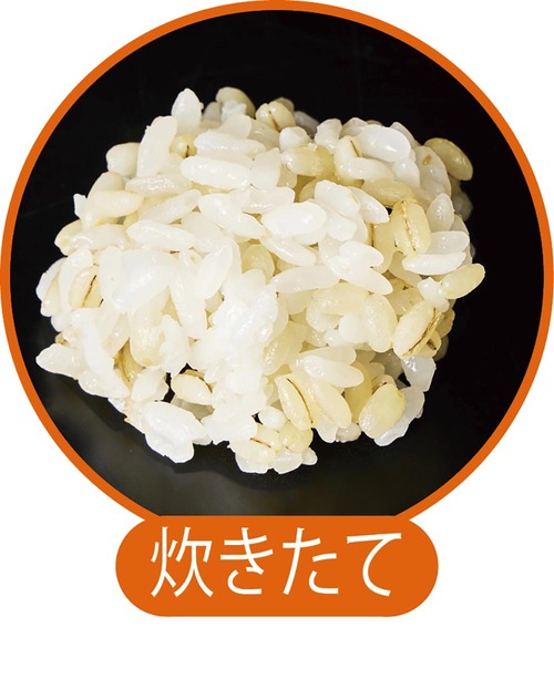 炊きたての状態 もち麦おすすめ イメージ