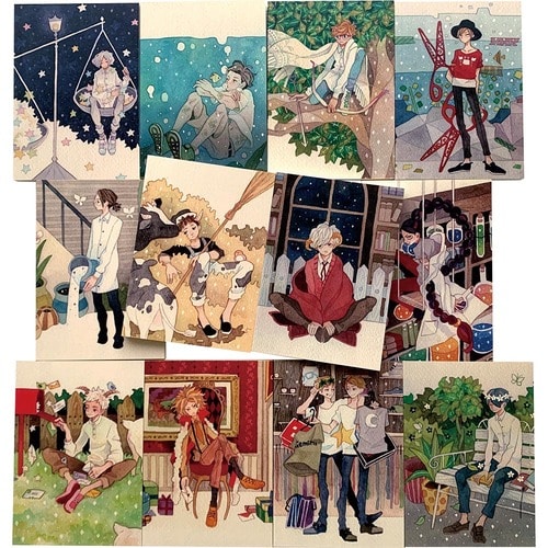 実際の書籍用紙を使用 Sa.kura 「 星座男子の文庫本ノート」 イメージ