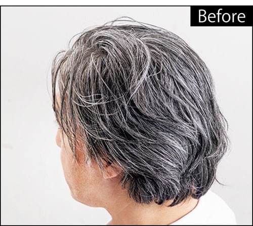 Before メンズ向け白髪染めトリートメントおすすめ イメージ