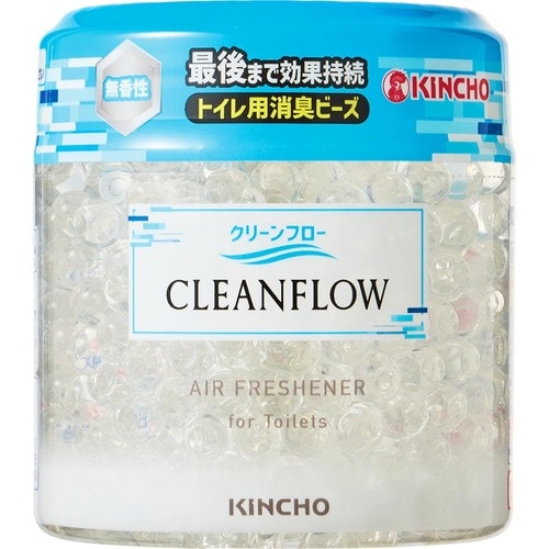 トイレ用消臭剤おすすめ キンチョウ クリーンフロー トイレ用消臭ビーズ 60日 無香性 イメージ1