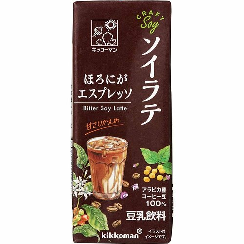 豆乳飲料おすすめ キッコーマン クラフトソイ ソイラテ ほろにがエスプレッソ イメージ1