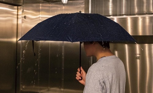 肩や足が濡れないか? 折りたたみ傘おすすめ イメージ