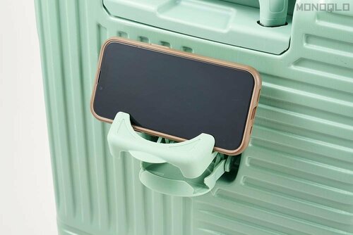 カップホルダー兼スマホスタンド付き 機内持ち込みできる安いスーツケースおすすめ イメージ