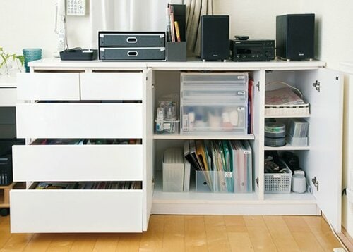 棚のスペースを最大限に生かす！カゴと引き出しで日用品もスッキリ イメージ2