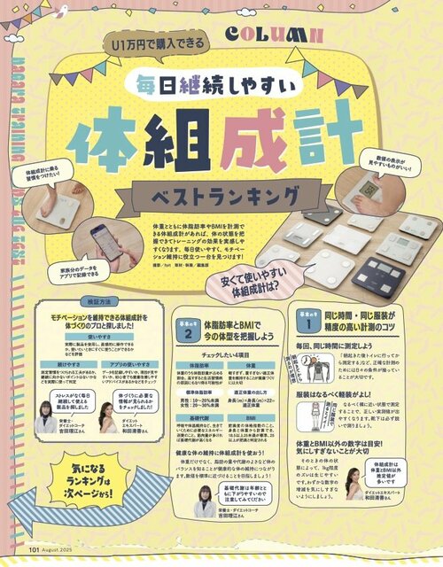 LDKが継続しやすい体組成計をテスト 体重計・体組成計おすすめ イメージ