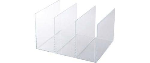 無印良品:アクリル仕切りスタンド 3仕切り:収納