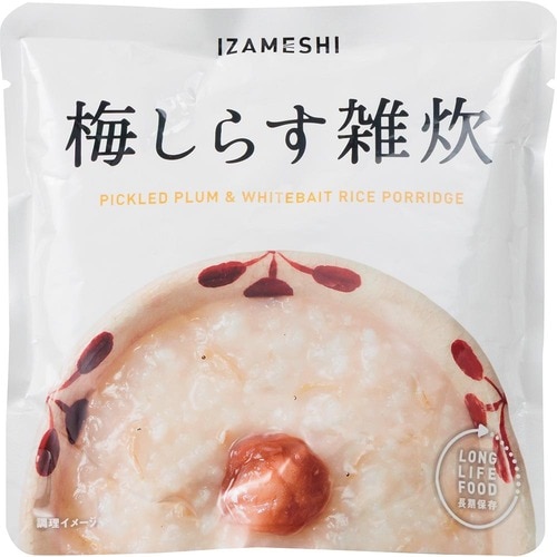 非常食おすすめ 杉田エース IZAMESHI 梅しらす雑炊 イメージ