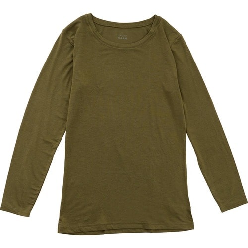 レディース用あったかインナーおすすめ トップバリュ PEACE FIT WARM 保湿加工 なめらか長袖Tシャツ イメージ