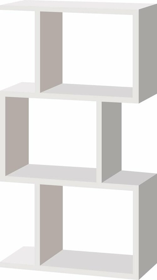 ニトリ:ディスプレイに最適な自在シェルフ:3段(クルリ3ダンWH):シェルフ