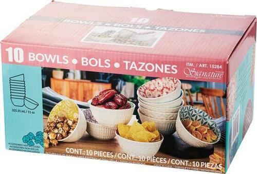 個性的な模様がステキ SIGNATURE「HOUSEWARES ボウル 10個」 イメージ