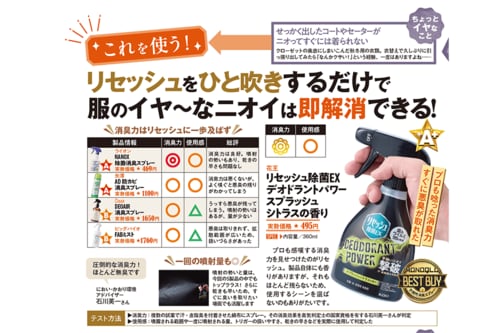 衣類消臭スプレーのメリットは? 衣類消臭スプレーおすすめ イメージ