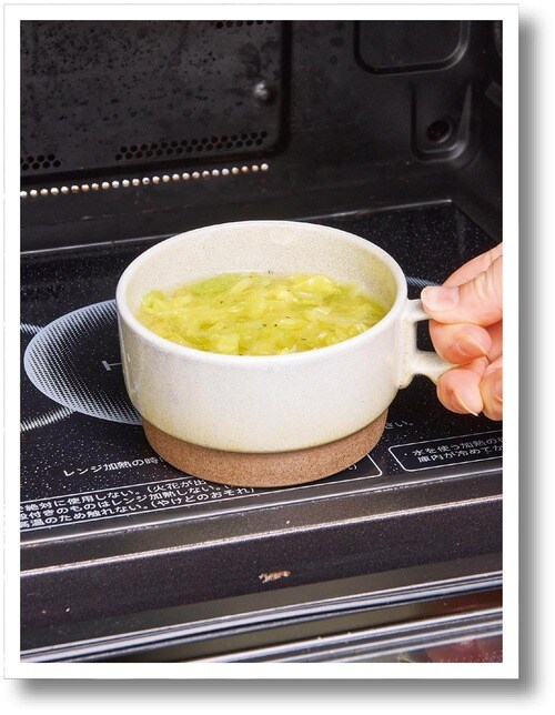 レシピ1:煮込まないレンチン中華スープ