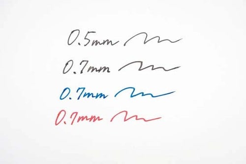 ①抵抗感まるでゼロのボールペンは書き方で線の幅が変わります イメージ2
