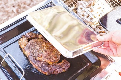 ［非日常肉⑤］100均トレーでフタつきグリルを再現 イメージ