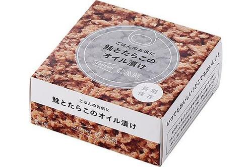 杉田エース「IZAMESHI CAN ごはんのお供に 鮭とたらこのオイル漬け」のイメージ