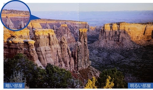 悪くはないもののノイズがやや目立つ 4Kプロジェクターおすすめ イメージ