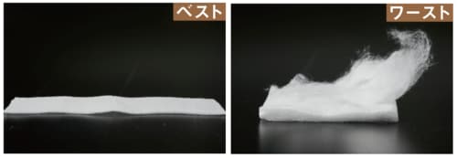 テスト1:毛羽立ちにくさ コットンおすすめ イメージ2