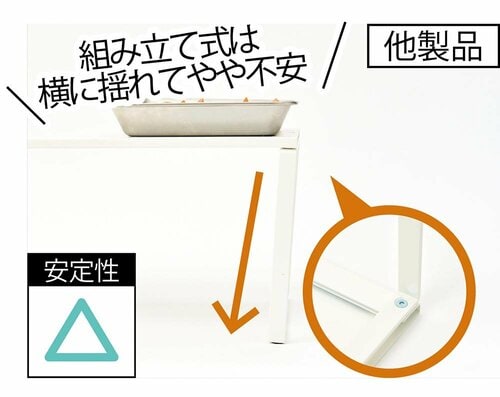 ポイント1:安定感バッチリでぐらつかない イメージ2