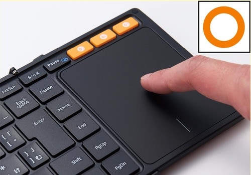 【タッチパッド】 折りたたみキーボードおすすめ イメージ