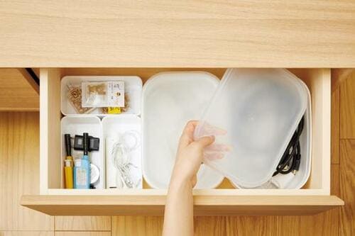 ホコリから小物を守って収納できます イメージ