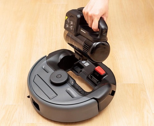 スイッチを押して外す アンカー「Eufy Robot Vacuum 3-in-1 E20」おすすめ イメージ
