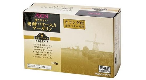 バター:マーガリン:ランキング:乳製品:トップバリュセレクト:発酵バター入りマーガリン