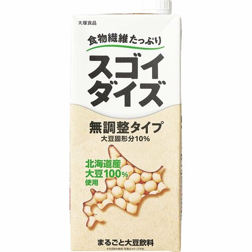 豆乳おすすめ 大塚食品 スゴイダイズ 無調整タイプ イメージ1